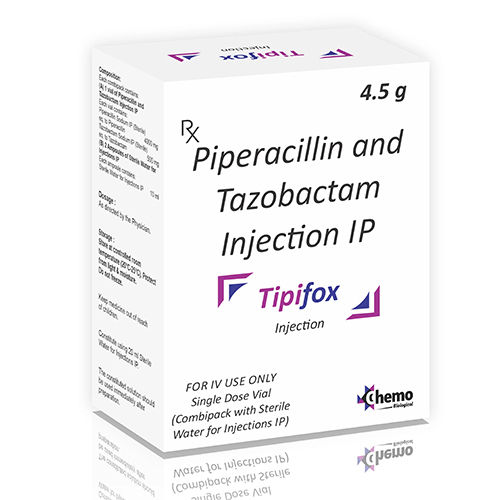 Liquid 4.5G Piperacillin And Tazobactam Injection Ip