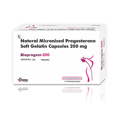 200mg Natural Micronised Progesterone Soft Gelatin Capsules