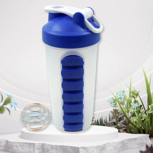 WATER BOTTLE WITH PILL HOLDER 12592