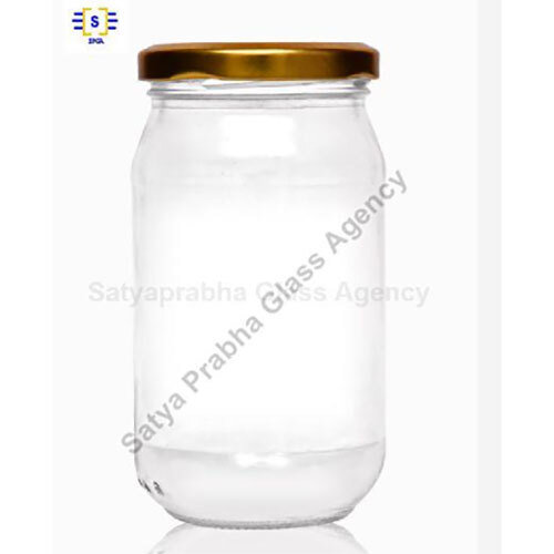 400Ml Glass Round Lug Bottle - Color: Transparent