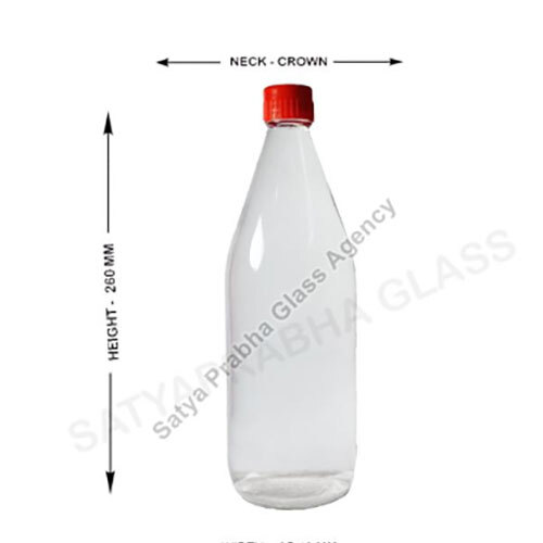 1Kg Glass Tomato Ketchup Bottle - Color: Transparent