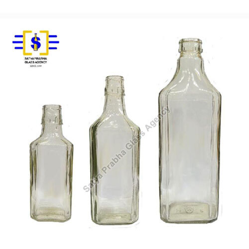 Glass Whis-Key Bottle - Color: Transparent