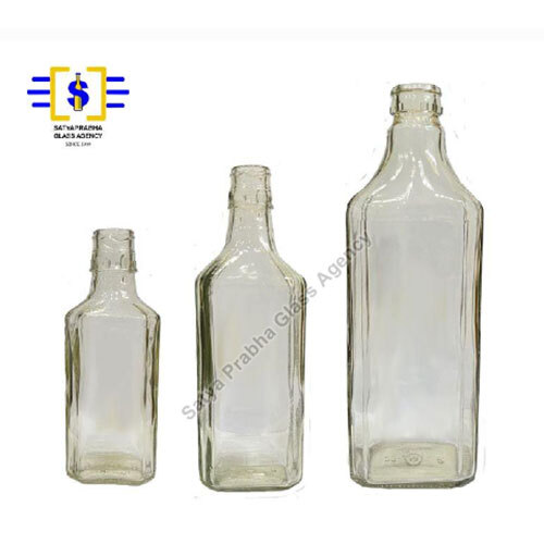 Glass whis-key bottle