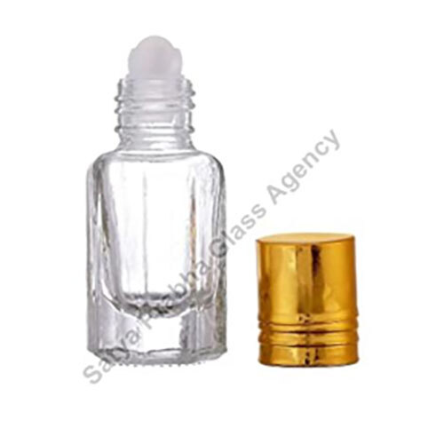 Glass Attar Bottle - Color: Transparent
