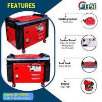 4 KVA Petrol Silent Generator Model Osprey GE-4000Ri Recoil Start