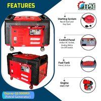 Petrol Generator 5 KVA Model Osprey GE-5000RSi Recoil and Self Start