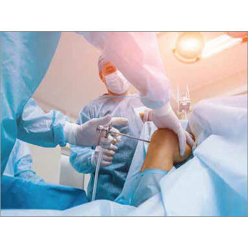 Blue Arthroscopy Drape Sheet