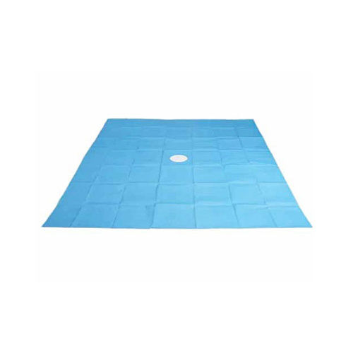 Blue Disposable Hole Drape Sheet