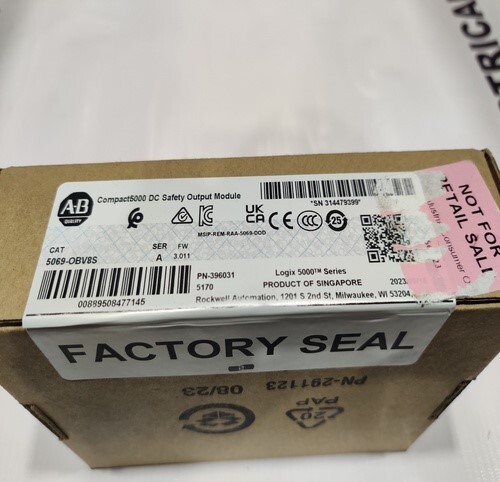 ALLEN-BRADLEY 5069-OBV8S SAFETY OUTPUT MODULE ( FACTORY SEAL )