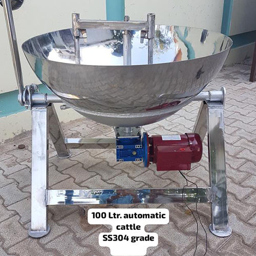 SS304 Grade 100 Ltr Automatic Kettle