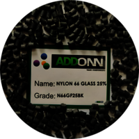 Nylon 66 GF 25% Black Plastic Pellets