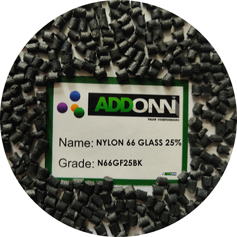 Nylon 66 GF 25% Black Plastic Pellets