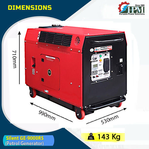 10 KVA Petrol Generator Model Silent GE-9000RS Recoil and Self Start