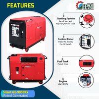 10 KVA Petrol Generator Model Silent GE-9000RS Recoil and Self Start