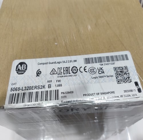 ALLEN-BRADLEY 5069-L320ERS2K COMPACT GUARDLOGIX5380 SAFETY CONTROLLER ( FACTORY SEAL )