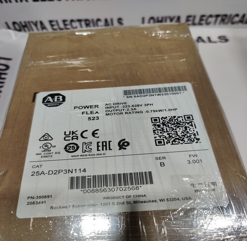 ALLEN-BRADLEY 25A-D2P3N114 AC DRIVE ( FACTORY SEAL )