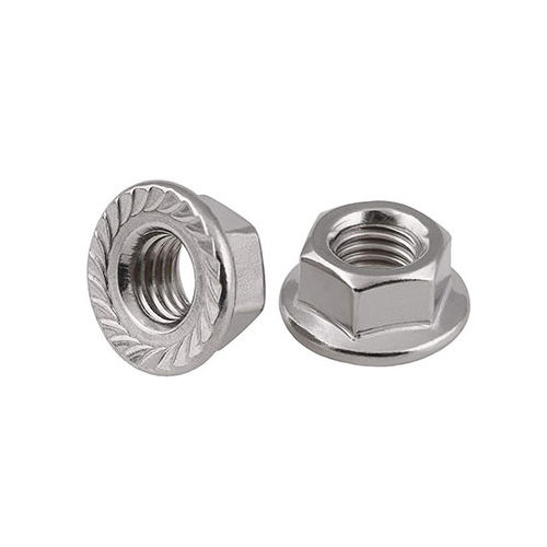 Silver Flange Nuts