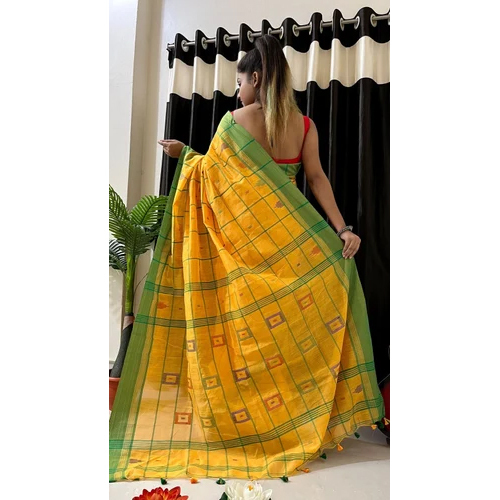 Handloom Cotton Box Design Saree