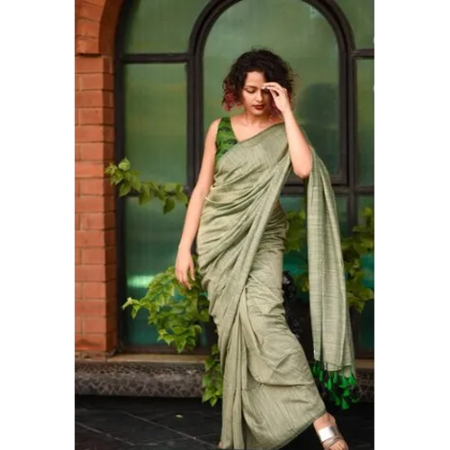 Handloom Khadi Cotton Silk Saree