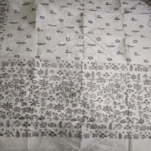 Assam Silk Allover Kantha Stich Saree