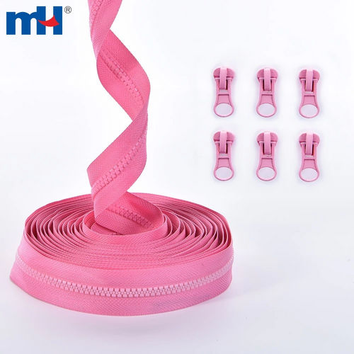 No. 5 Molded Teeth Zipper Long Chain Resin Zipper Continuous Zipper Roll Plastic Zipper Roll