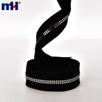 Plastic Long Zipper Chain No. 5 Music Teeth Vislon Plastic Zipper Roll Resin Zipper Made by Order No Stock