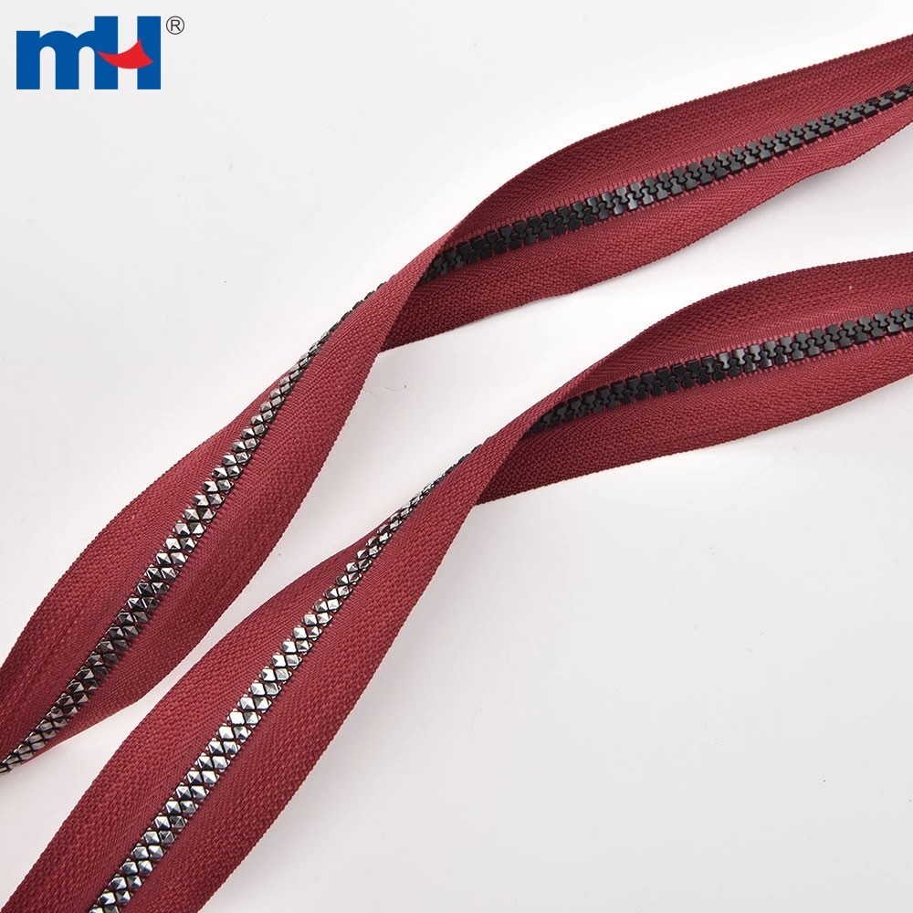 No. 5 Zipper Roll Rhombus Teeth Plastic Zipper Chain Continuous Zipper Long Chain Wholesale