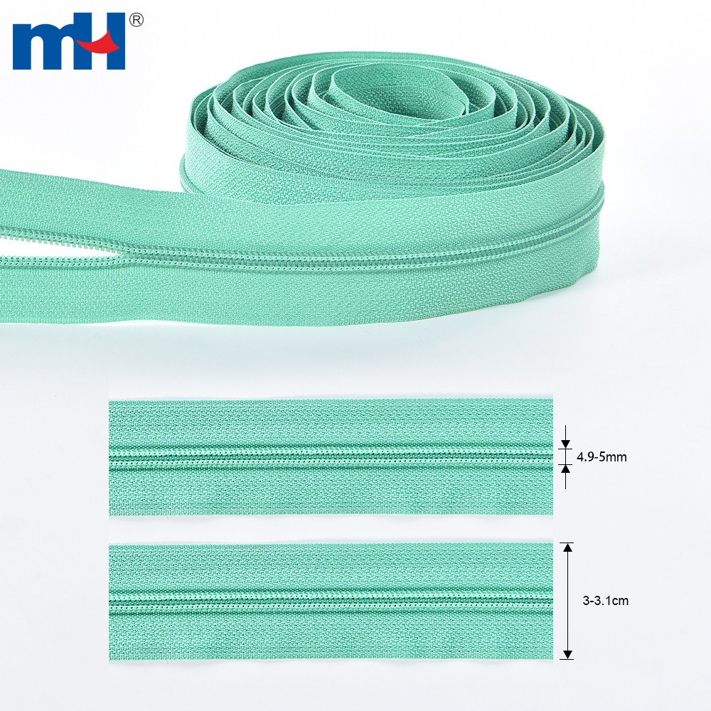 Continuous Zipper Nylon Chain Coil Nylon Zipper Chain No. 4 Nylon Zipper Roll Zipper Wholesale