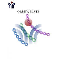 Maxillofacial Orbita Plate - Grade A Titanium, Curved Shape, Available In Green, Pink & Blue - Durable Surgical Instrument For Maxillofacial Procedures