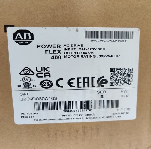 ALLEN-BRADLEY 22C-D060A103 AC DRIVE ( FACTORY SEAL )