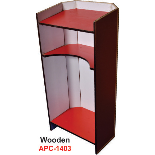 Wood podium stand