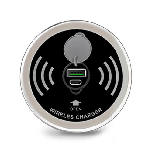 Metal 15W Desk Wireless Charger With Usb