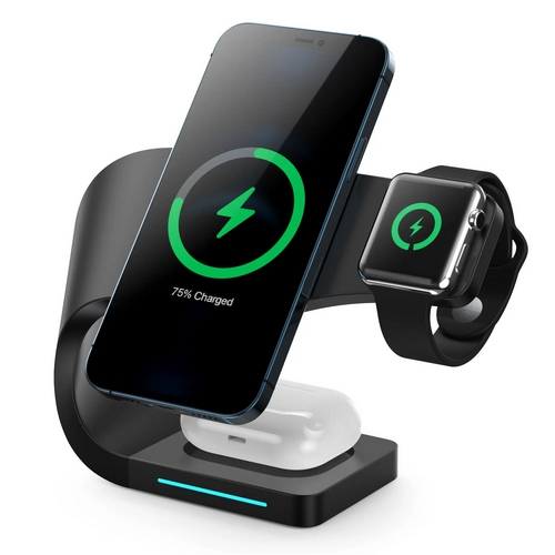 15W Fast Charging 3 In 1 Magnetic Wireless Charger Dimension (L*W*H): As Per Available Millimeter (Mm)