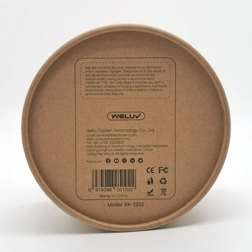 3 In 1 Charging Station Bamboo Fast Charger For Iphone 15 Dimension (L*W*H): As Per Available Millimeter (Mm)