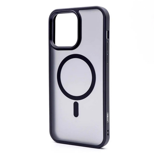 Frosted Matte Wireless Charger - Black Plastic Case, Magnetic Design for Enhanced Phone Protection