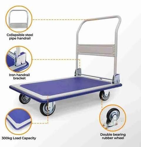 Foldable platforms trolley