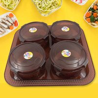 ELEGANCE TRAY PLASTIC AIRTIGHT 4 PIECES STORAGE CONTAINER