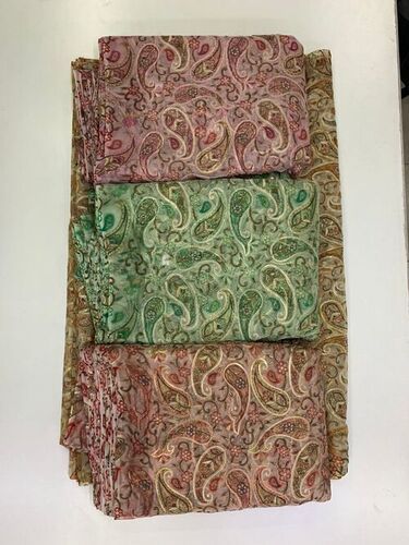 Indian Parvati Georgette Multicolor Fabric