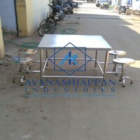 4 Seater SS Canteen Table