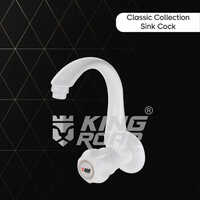 Pvc Sink Cock Bib Tap (classic Series Pp Handle) - Color: White