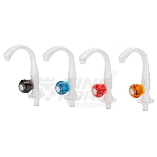 SWAN NECK BIB TAP (CLASSIC SERIES PC CRYSTAL HANDLE)