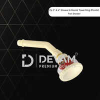 Devam Fan Plastic Shower - Color: White And Red