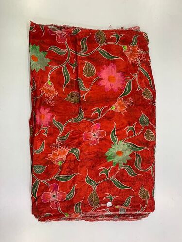 Parvati Viscose Crap Multicolor Fabric -2