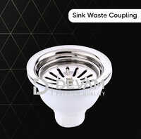 Devam Matka Pp Sink Waste Coupling - Color: White And Silver