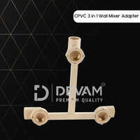 Devam Cpvc 3 In 1 Mixer Adapter , Cpvc Wall Mixer - Color: Beige