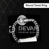 Devam Round Plastic Towel Ring - Feature: Stylish Design For Modern Bathrooms