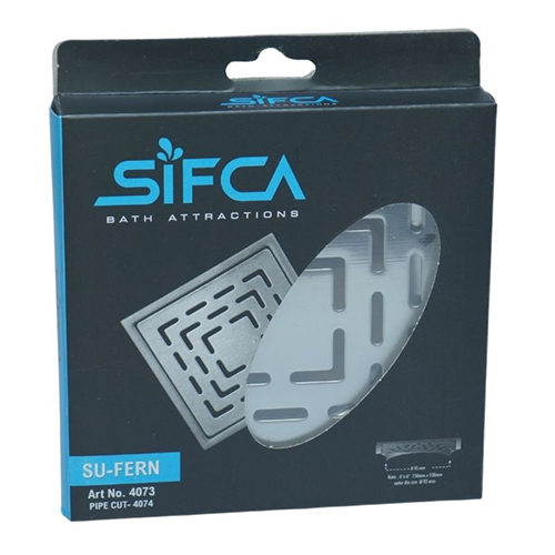 Stainless Steel 304 Grade Floor Drain 6X6 Inch SU-FERN Series