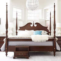 Poster Bed - Polished Finish, Durable Home Furniture With Indian Style Elegance