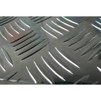 Aluminum Checkered Sheet - Color: Silver