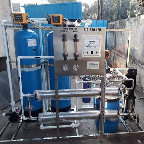 Semi Automatic 500 Lph Frp Ro Plant